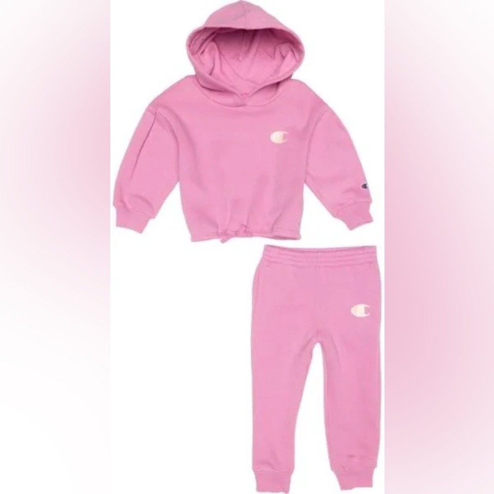 Champion Blush Pink Hoodie and Jogger Set